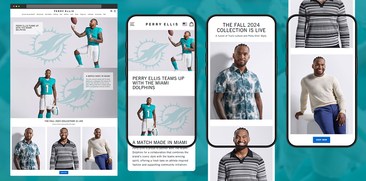 Miami Dolphins • Perry Ellis Collab